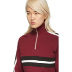 Harmony Burgundy Sidonie Zip-Up Sweater