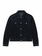 Mr P. - Cotton-Corduroy Trucker Jacket - Blue