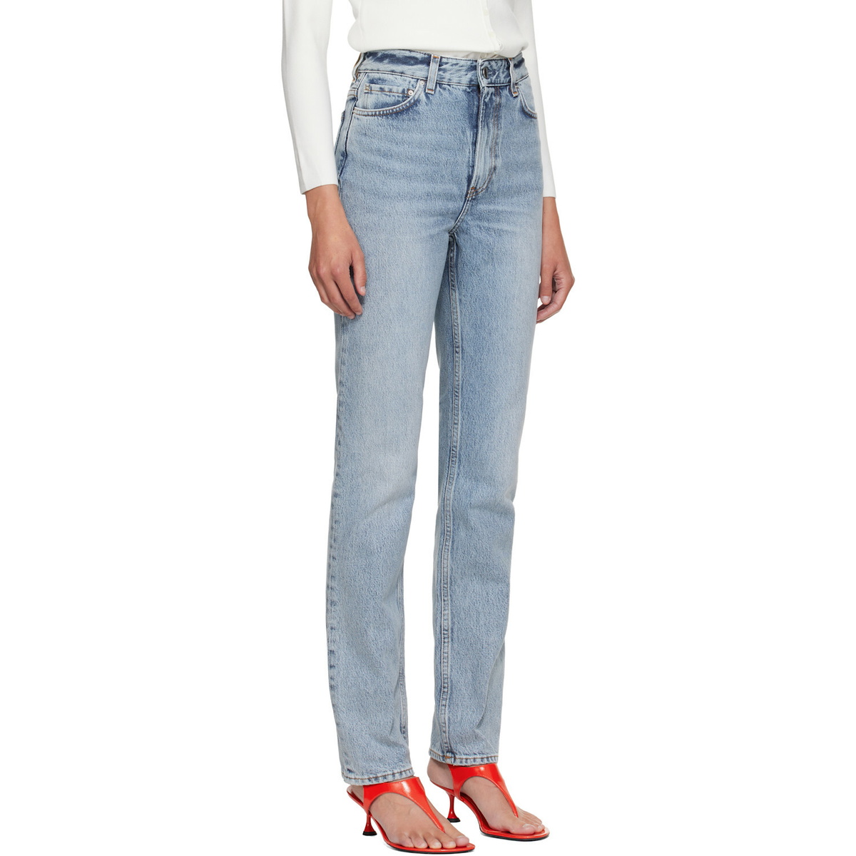 TOTEME Blue High Slim Jeans