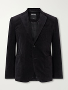 Zegna - Cotton-Blend Corduroy Suit Jacket - Brown