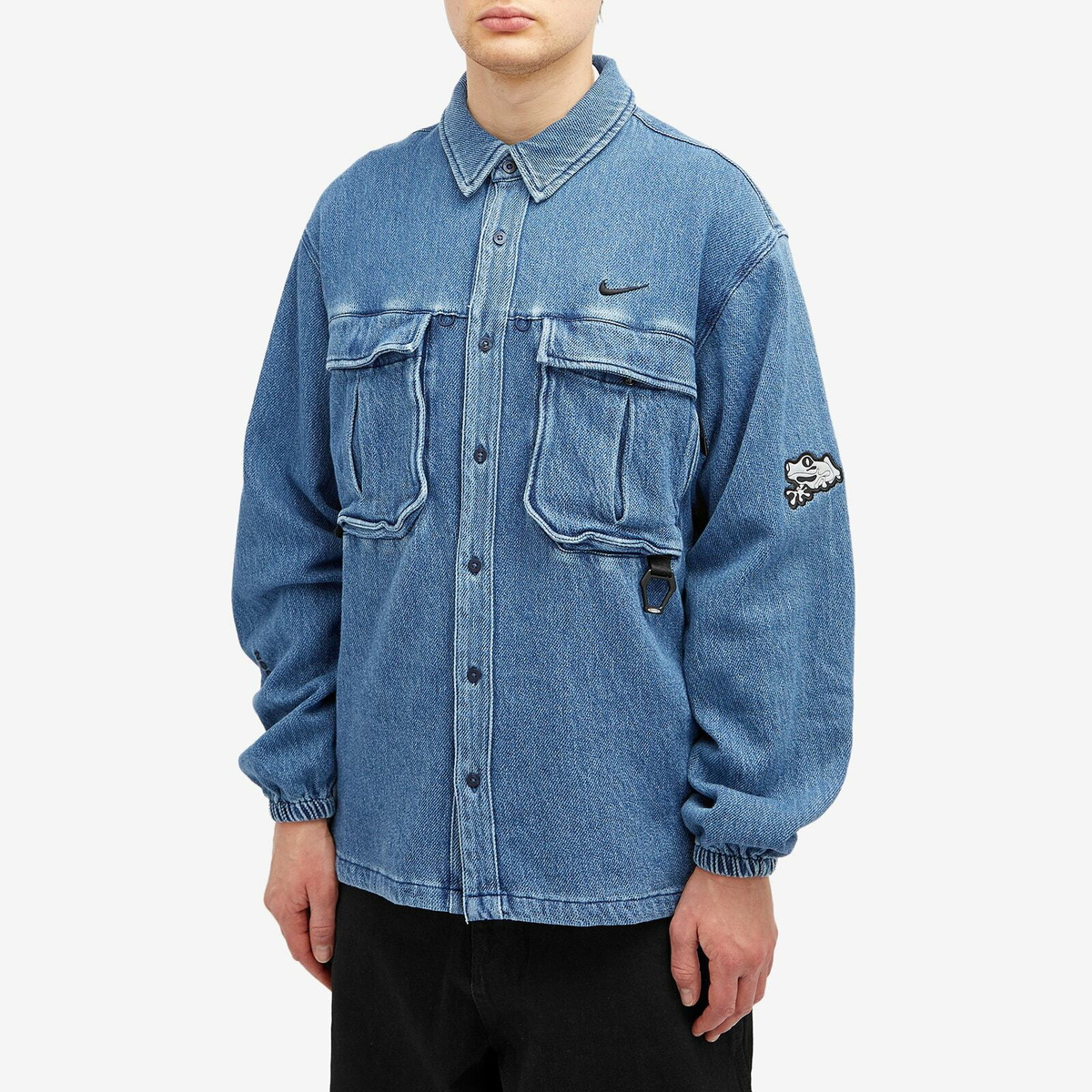 Nike Men's Nocta Denim Shirt in French Blue Nike
