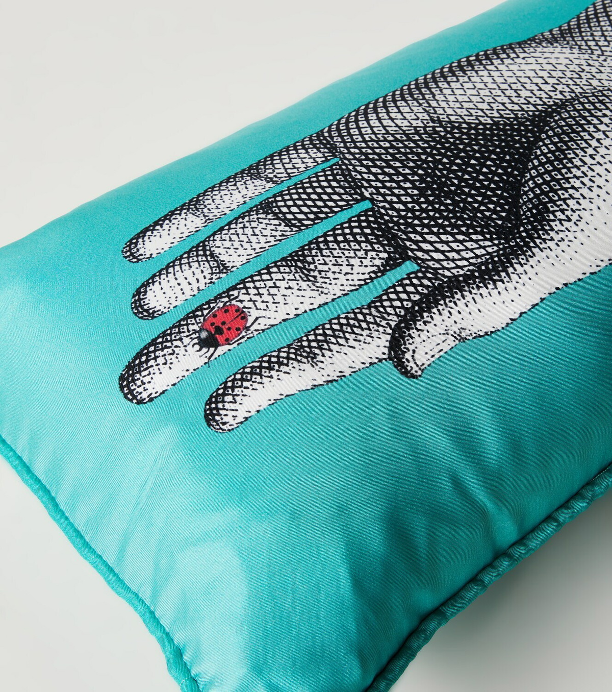 Fornasetti Mano printed silk and cotton-blend cushion