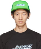 Awake NY Green Chrome Logo Trucker Cap