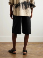 LEMAIRE - Straight-Leg Cotton-Twill Bermuda Shorts - Black