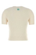 Loewe Ivory Stretch Cotton Blend T-shirt