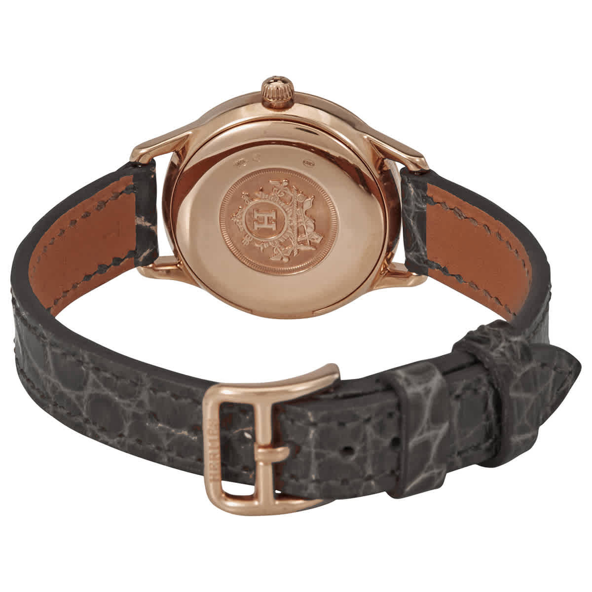 Hermes Slim D Quartz Silver Dial Ladies Watch 041746WW00