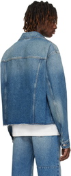 MM6 Maison Margiela Blue Sports Denim Jacket