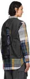 Engineered Garments Black C-1 Denim Vest