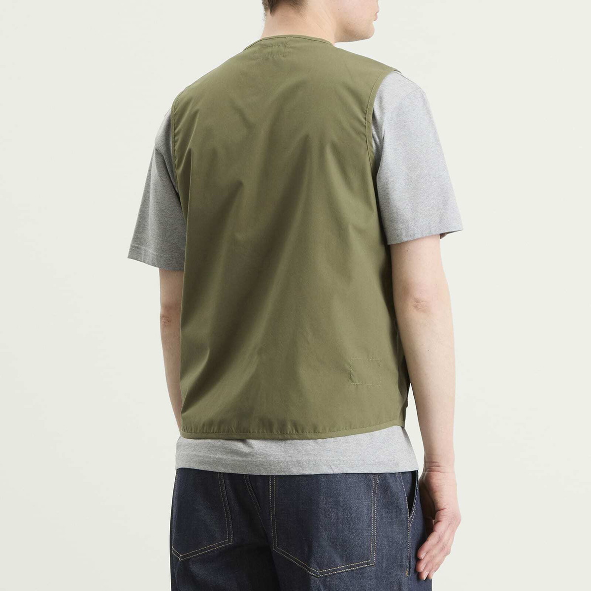 Universal Works Men's Recycled Poly Tech City Waistcoat in Olive