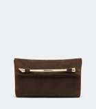 Amanu Egypt suede clutch