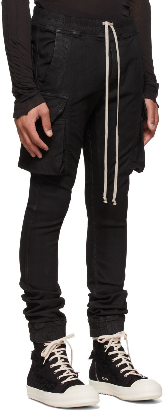 Rick Owens Drkshdw Black Mastodon Cargo Jeans Rick Owens Drkshdw