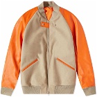 Y-3 Men's Classic Varsity Jacket in Tech Earth/Orange