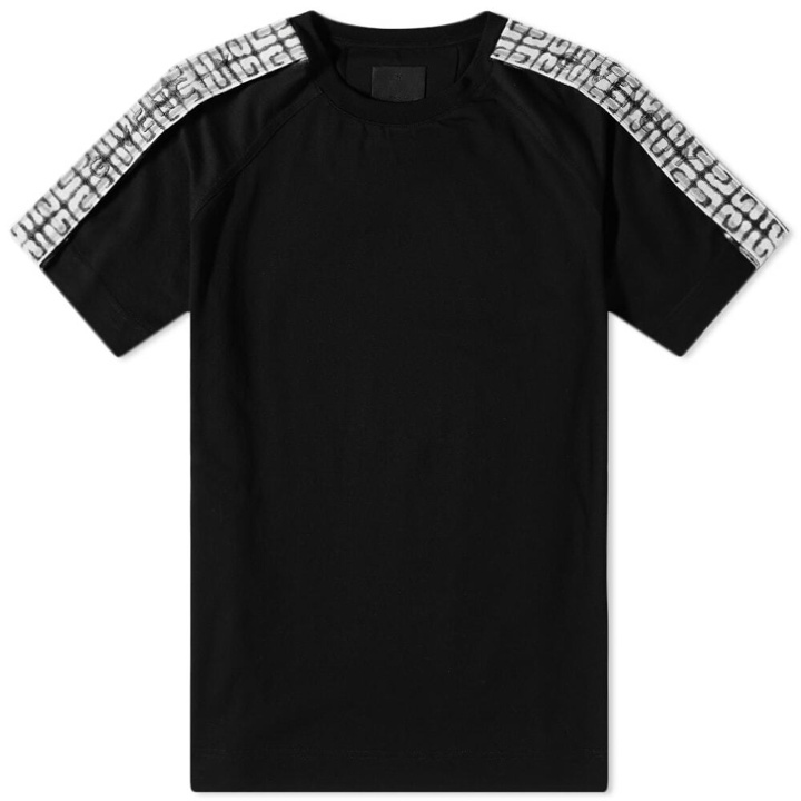 Photo: Givenchy Men's Taped Sleeve T-Shirt in Black