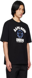 AAPE by A Bathing Ape Black Printed T-Shirt