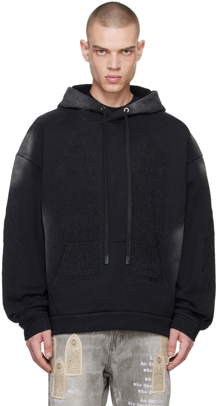 NOESADA　WHO DECIDES WAR THORN Who Decides War Gray Thorned Hoodie WHO DECIDES WAR by Ev Bravado