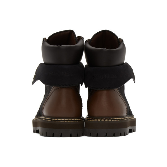 See by Chloe Black Leather Eileen Ankle Boots See by Chloe