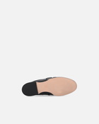 Pinko Flat Nappa Leather Mule Moccasins Limo Black
