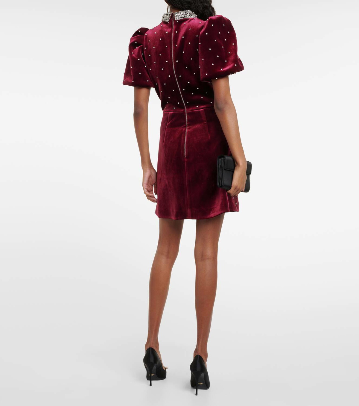 REBECCA VALLANCE エステラの装飾ミニドレス Esther Strap Mini Dress – Rebecca Vallance