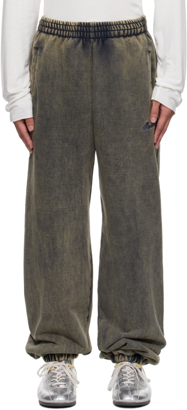 Photo: We11done Gray Teddy ID Jogger Sweatpants