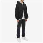 Cole Buxton Men's Lightweight Zip Hoody in Washed Black