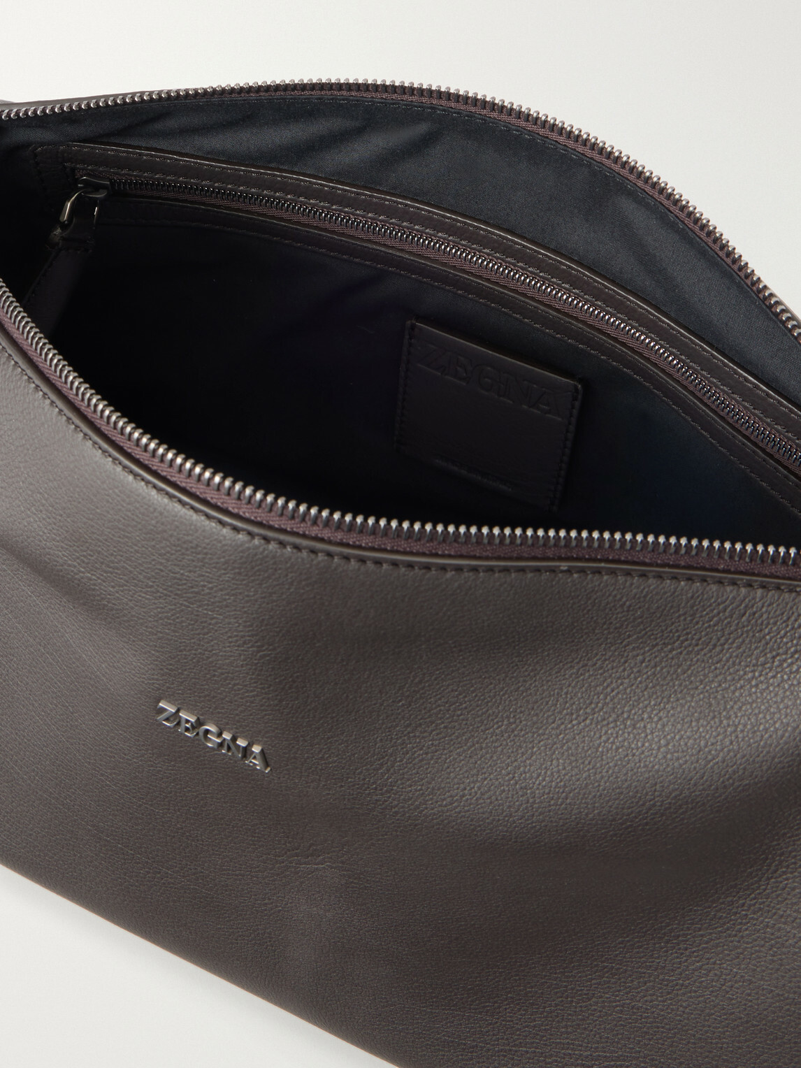 Zegna - SECONDSKIN Leather Messenger Bag
