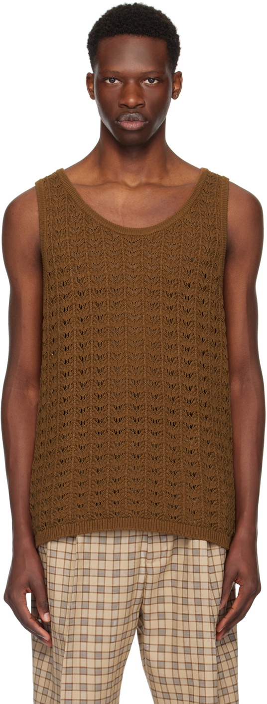 トップス CMMN SWDN mesh tank top CMMN SWDN mesh tank top