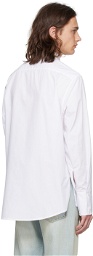 424 White Embroidered Shirt