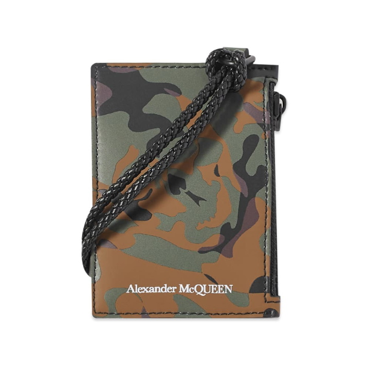 Photo: Alexander McQueen Skull Camo Card Holder Lanyard