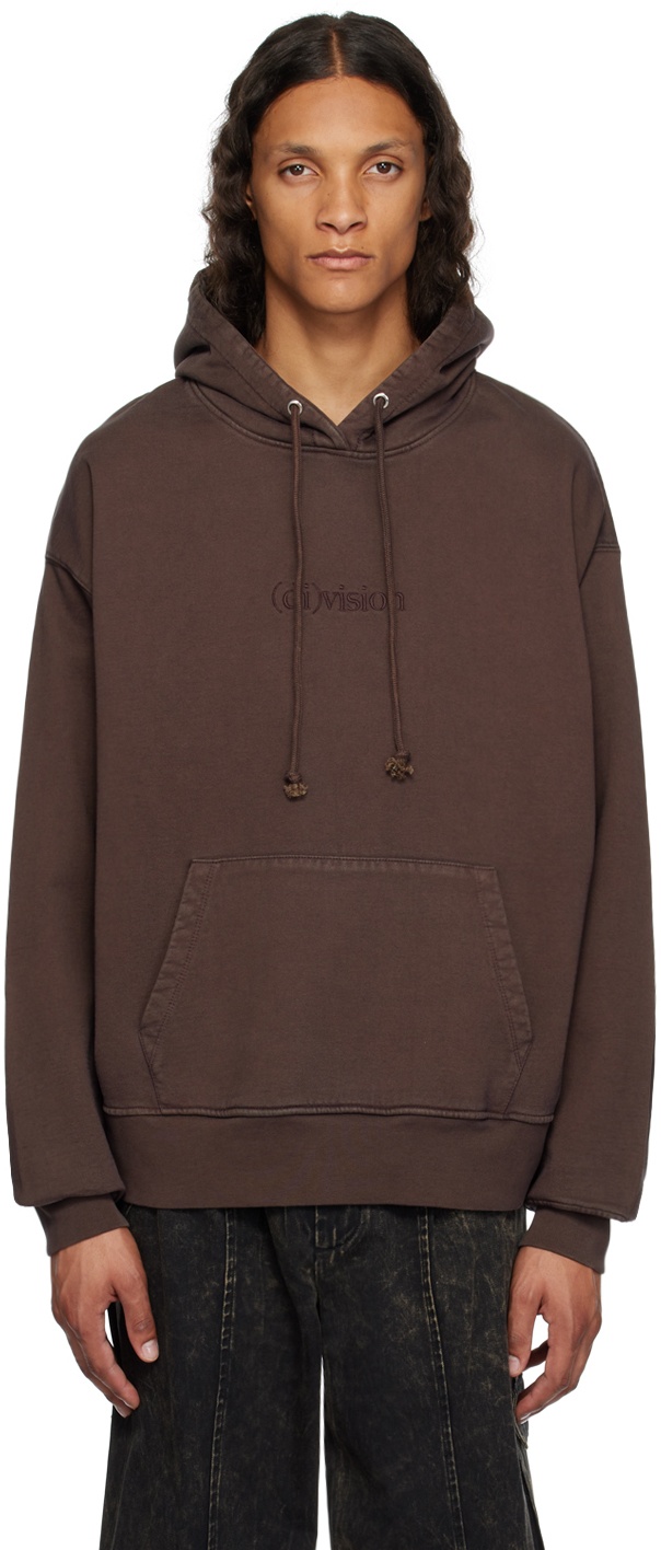 Photo: (di)vision Brown Embroidered Hoodie
