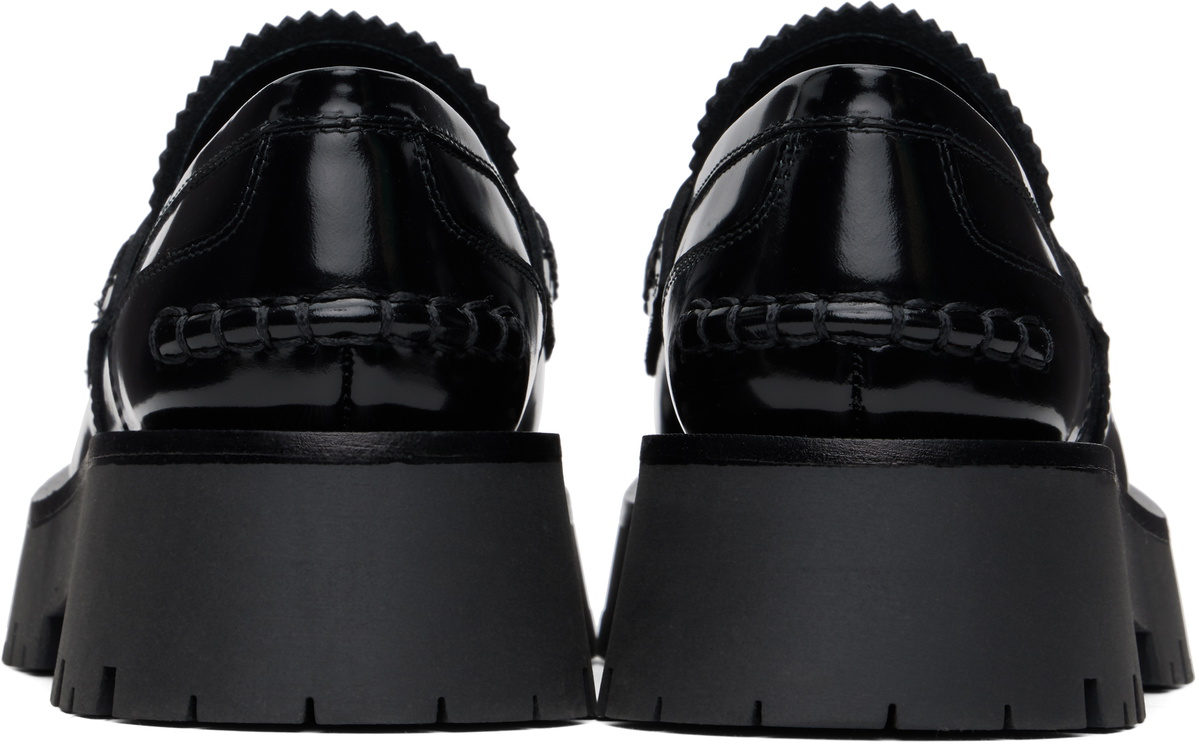 Alexander Wang Black Carter Mid-Heel Lug Loafers