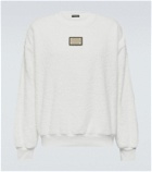 Dolce&Gabbana - Embellished cotton terry sweatshirt