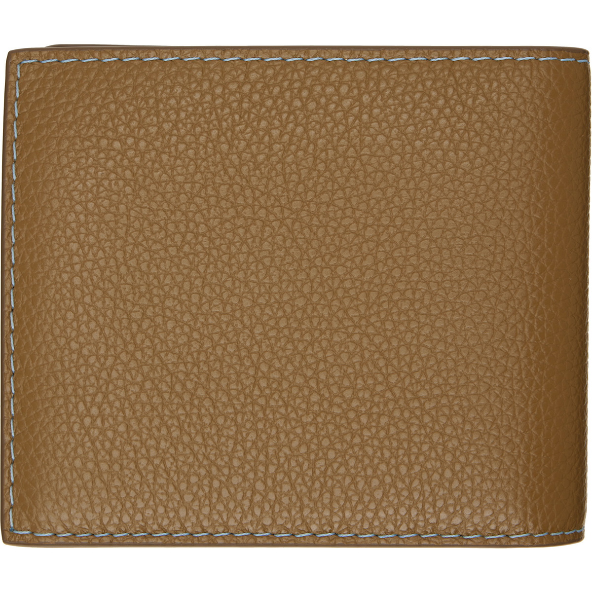 Marni Khaki Contrast Stitching Leather Bifold Wallet