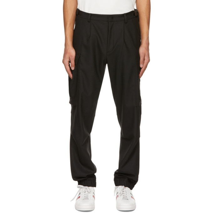 Photo: Moncler Black Virgin Wool Cargo Pants