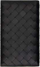 Bottega Veneta Black Detachable Pocket Long Wallet