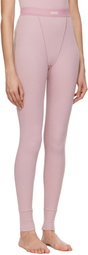 SKIMS Purple Cotton Rib Leggings