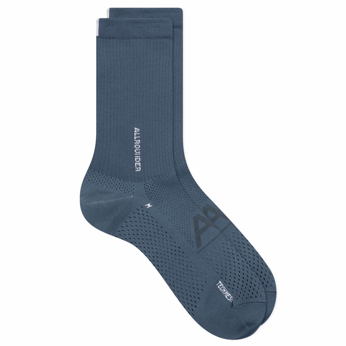 RoToTo Allrounder Tech-Mesh Crew Sock in Iron Blue