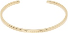 MM6 Maison Margiela Gold Numeric Minimal Signature Bracelet