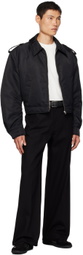 Recto Black Toulouse Bomber Jacket