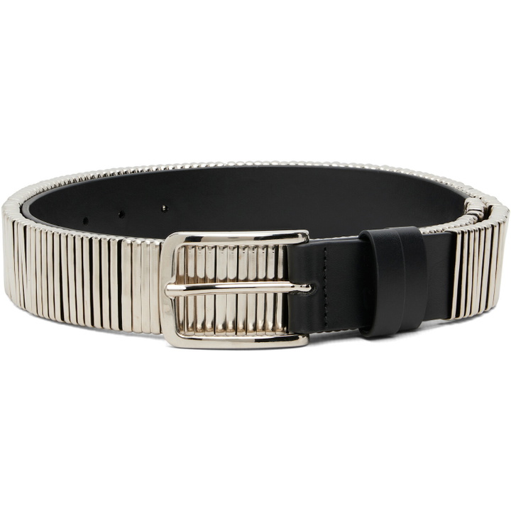 Photo: HELIOT EMIL Black & Silver Node Belt
