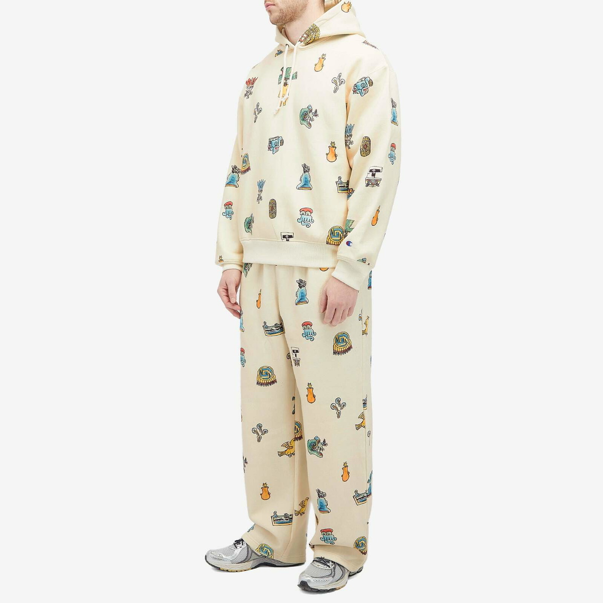 Champion Men's x Angelo Baque Washed Sweat Pants in Chalk White