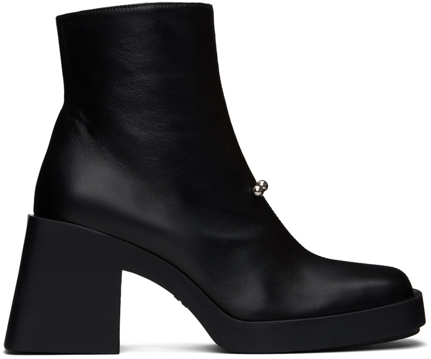【関税込み】Justine Clenquet ブラック Milla ブーツ Justine Clenquet SSENSE Exclusive Black Eddie Tall Boots