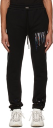 AMIRI Black Core Logo Paint Drip Lounge Pants