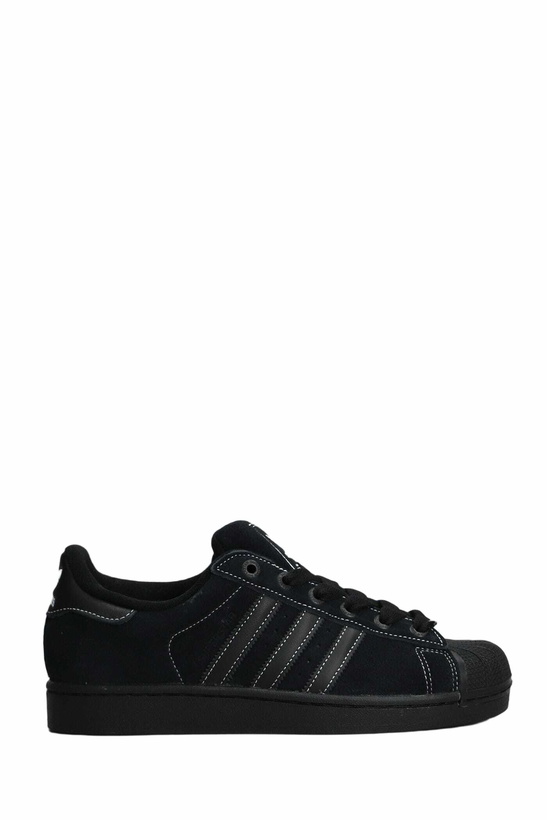 Photo: Adidas Superstar Ii Sneakers In Black Suede
