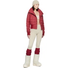 Rick Owens Moncler + Rick Owens Red Cropped Down Jacket