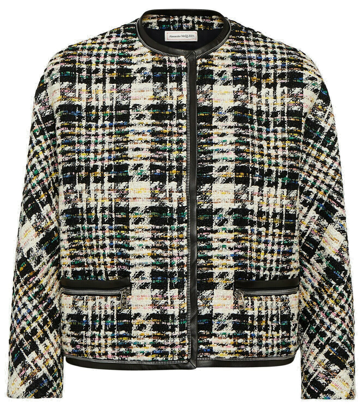【送料&関税込】Alexander McQueen Multicolor Tweed Blazer Art Plaid Tweed Jacket | Kate Spade Outlet