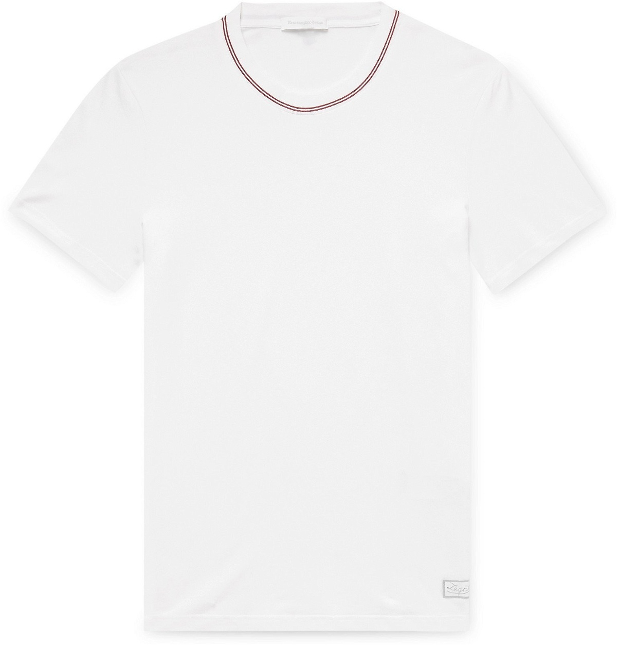 Photo: Ermenegildo Zegna - Balance Stretch-Cotton Jersey T-Shirt - White