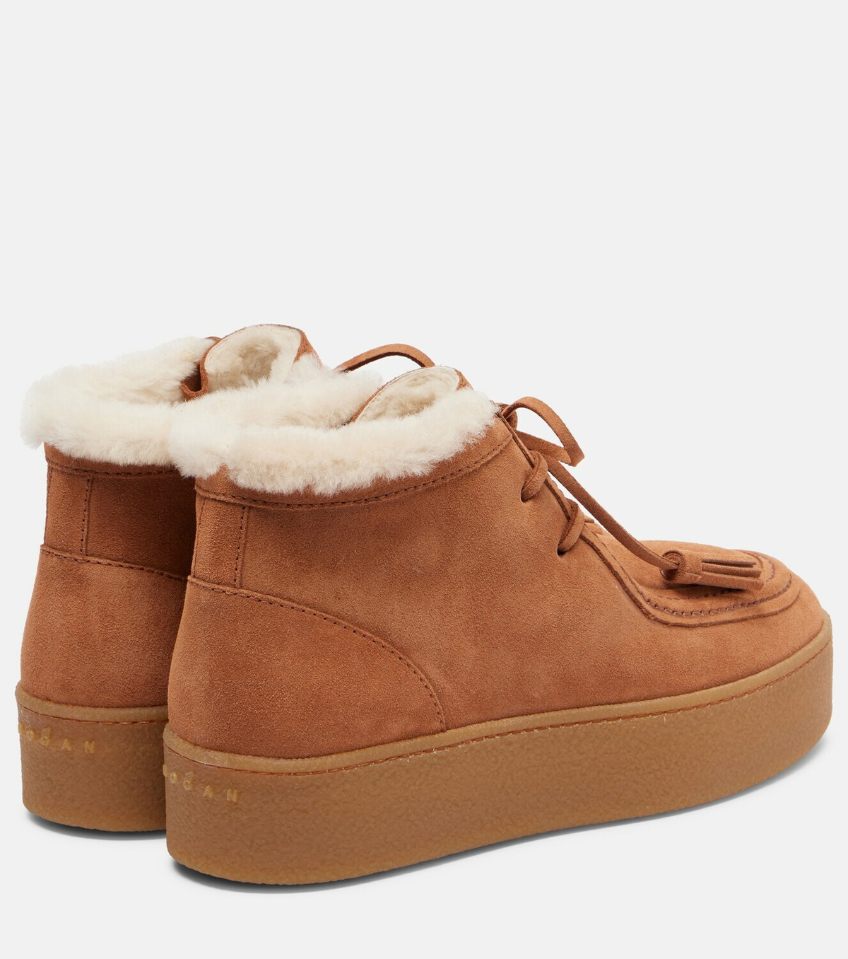 Hogan H681 suede platform desert boots