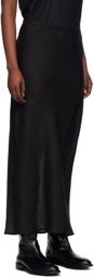 Baserange Black Dydine Maxi Skirt