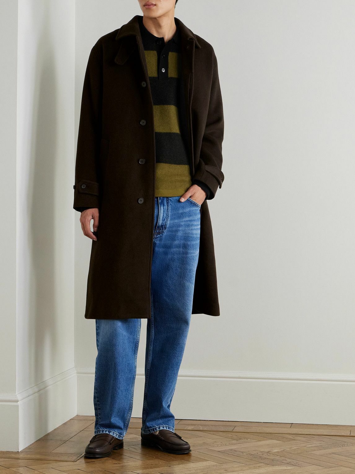 NN07 - Gibson 8448 Woven Coat - Brown