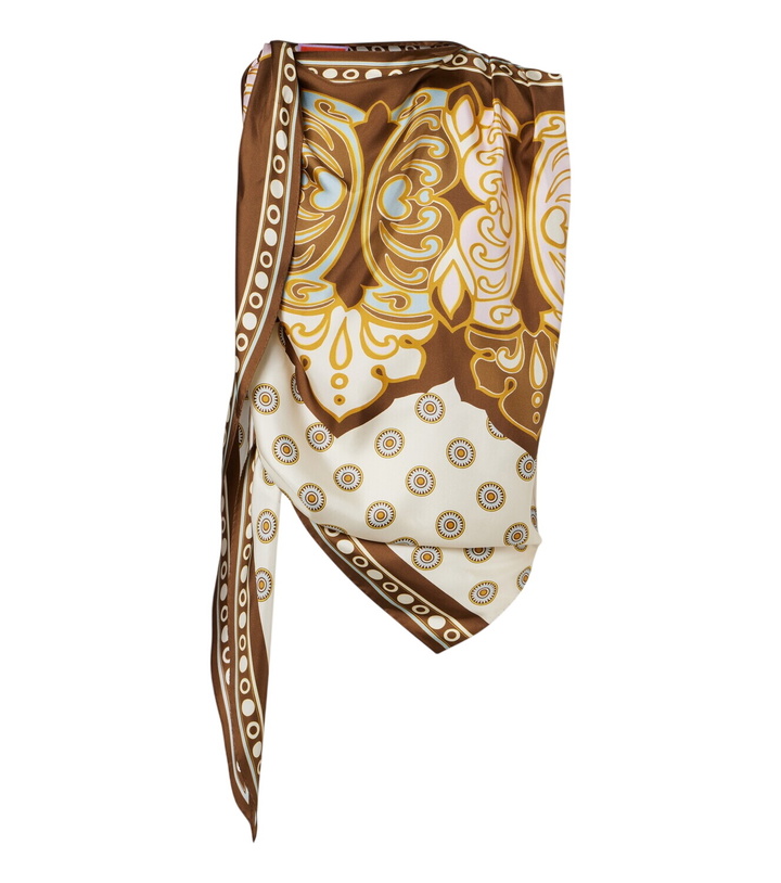 Photo: La DoubleJ Full-On printed silk twill top